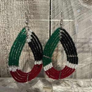 COPY - Handmade In Kenya African Glass Bead Earrings
